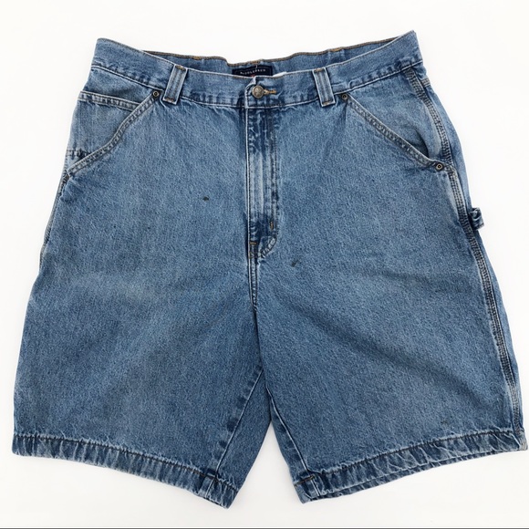 men's denim carpenter shorts